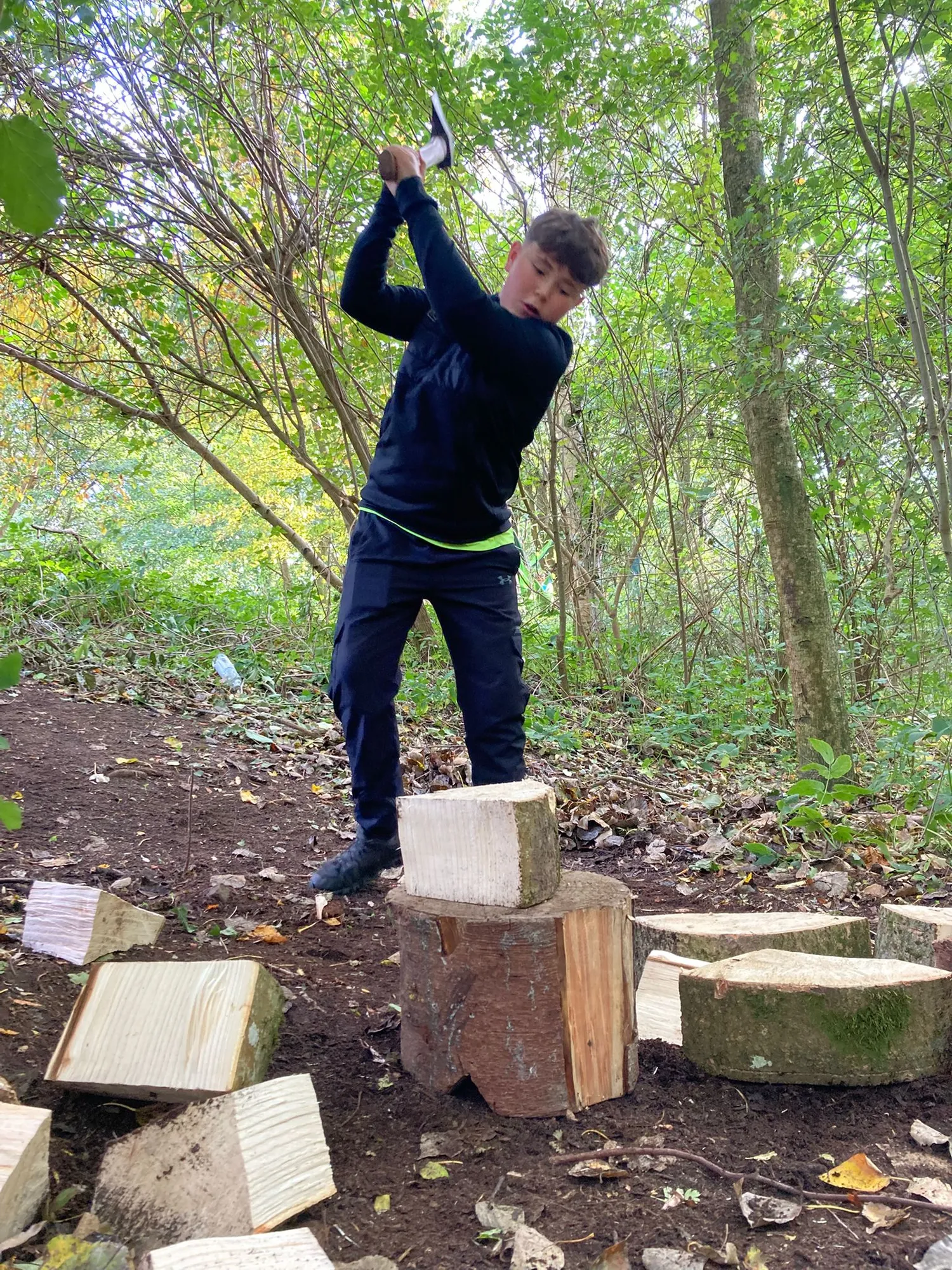 Young people taking part in a group activity