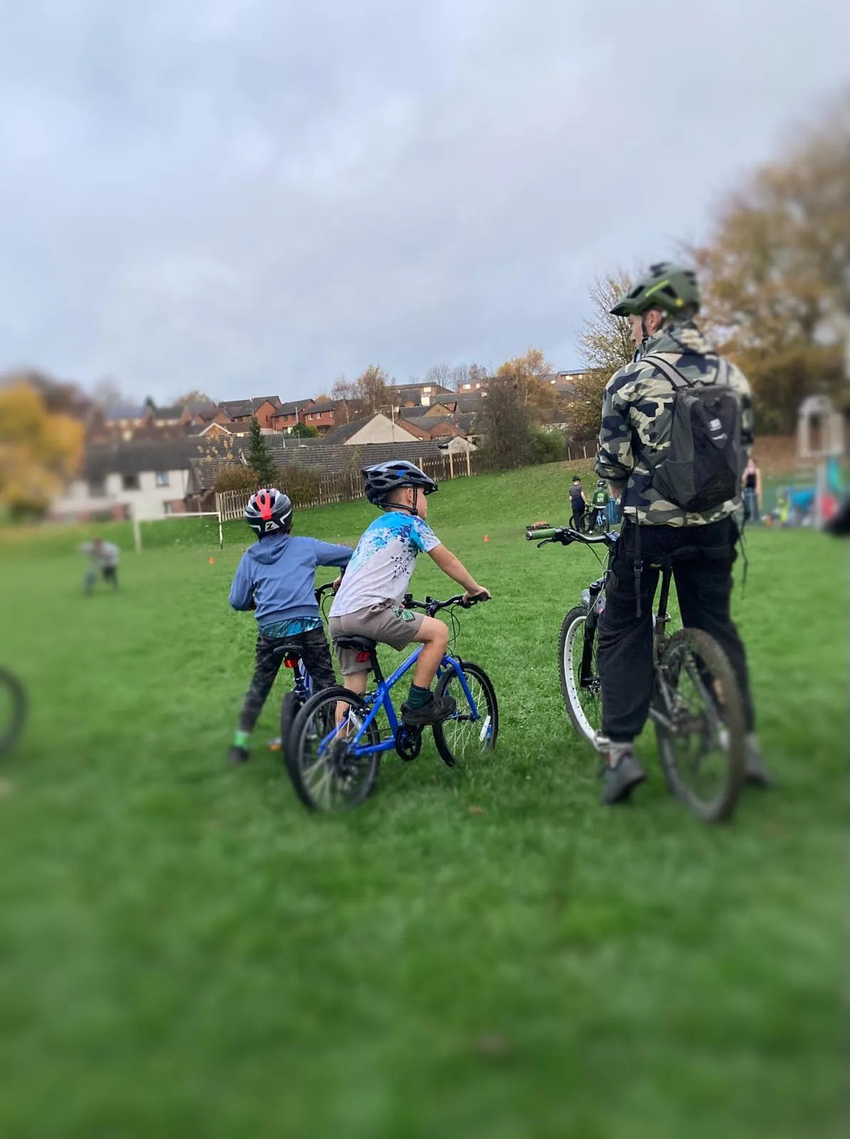 Young people outdoors with The Outside Club team